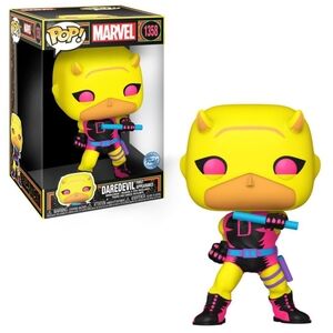 Jumbo Marvel's "Daredevil" Funko PoP! Exclusive Blacklight Edition 10in